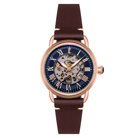Thomas Earnshaw Heritage Investigator 40 Skeleton Automatic Azure Blue