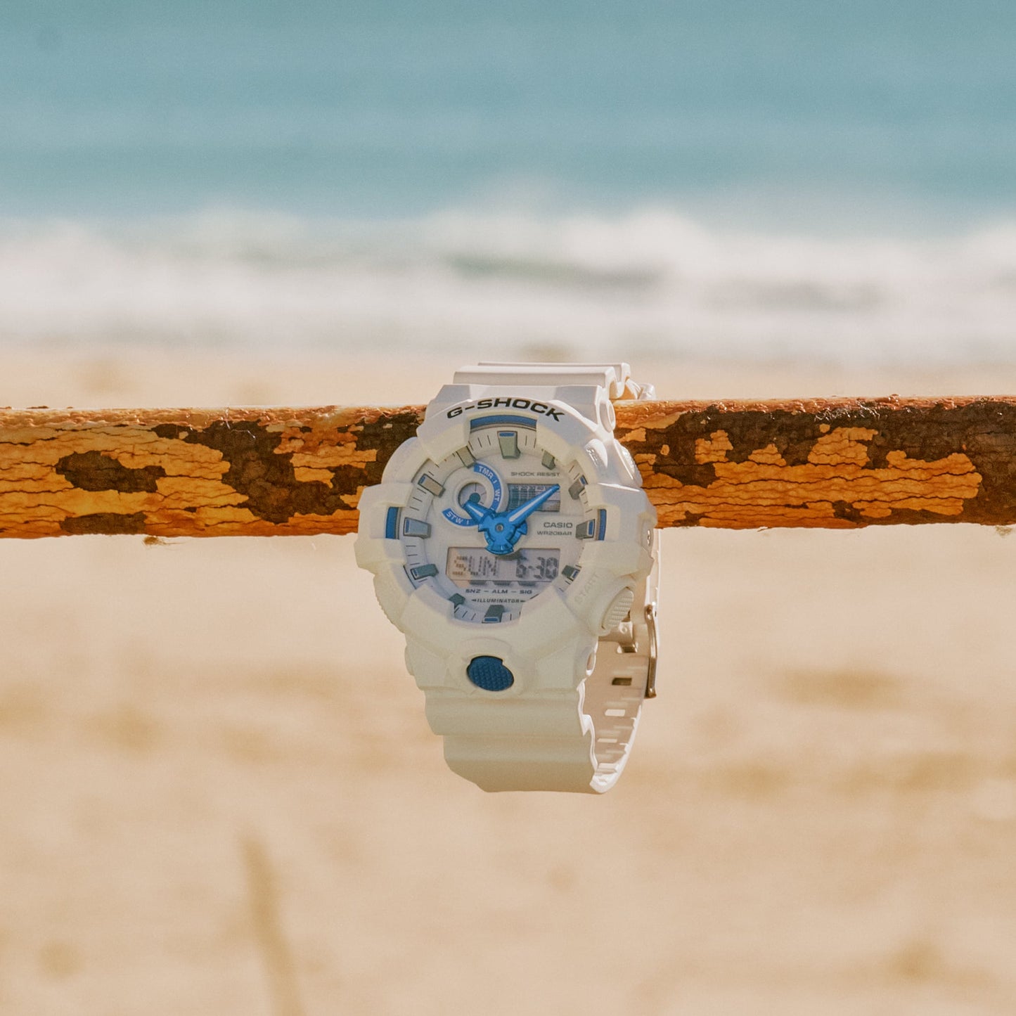 G-Shock GA700 Hidden Glow Ana-Digi White