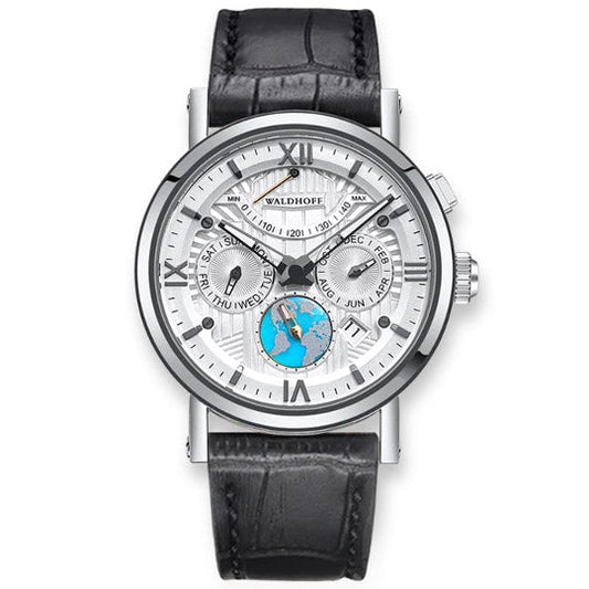 Manufaktur Waldhoff Multimatic II Diamond Silver Turquoise Limited Edition