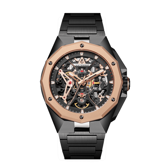 Astronic Apache Skeleton Automatic SS Rose Gold